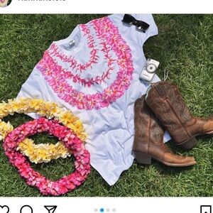 New pink plumeria lei Tshirt